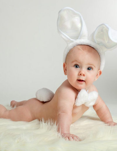Baby girl bunny photo