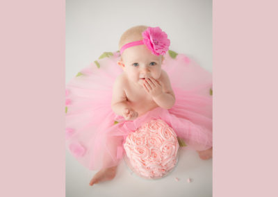 Baby girl cake photo